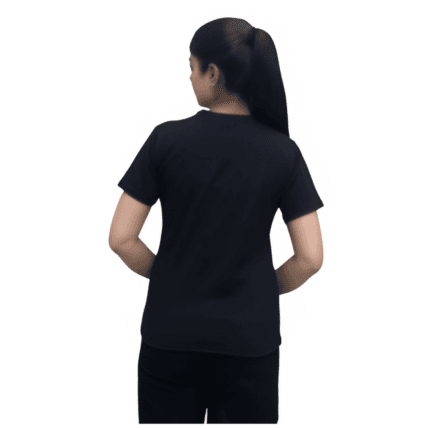 black t shirt for women back