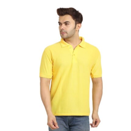 Men Top Wear Formal Shirts Tshirt Yellow Tshirt