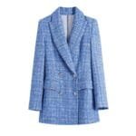 Womens Plaid Blazer Spring