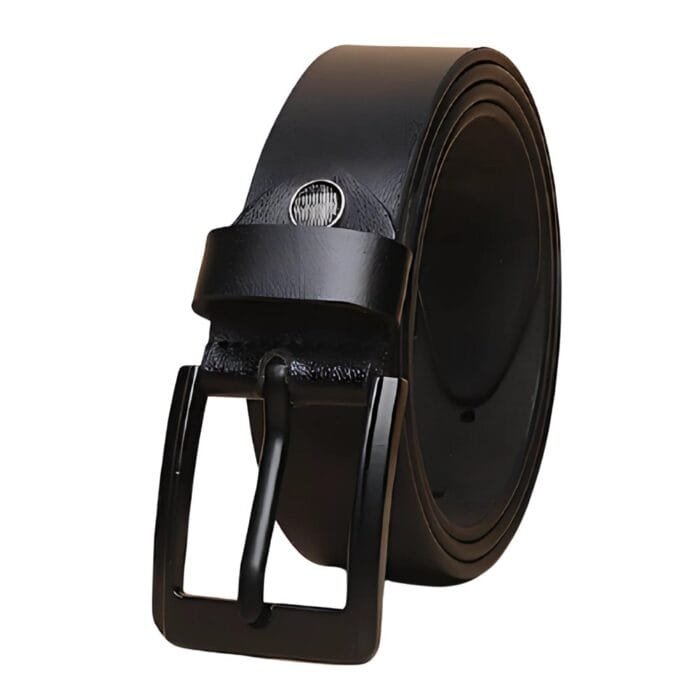 Mars Fashions Genuine leather belt black color