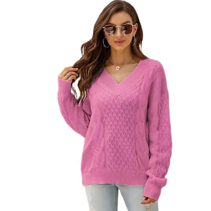 Mars Fashions Knit Sweater Pink